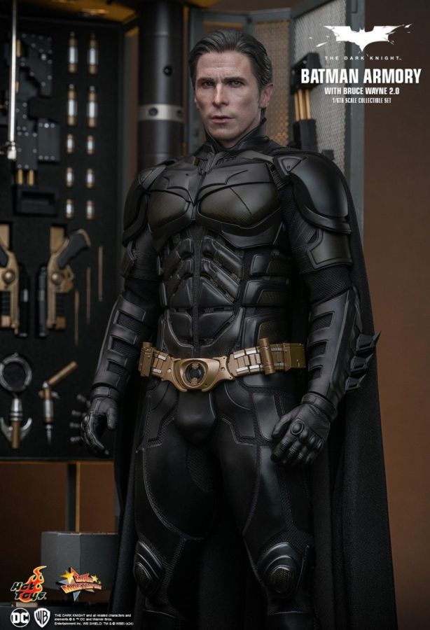 Image Pop Weasel - Image 14 of The Dark Knight - Batman Armory with Bruce Wayne (2.0) 1:6 Scale Collectible Figure Set - Hot Toys - Statue - Image - Pop Weasel