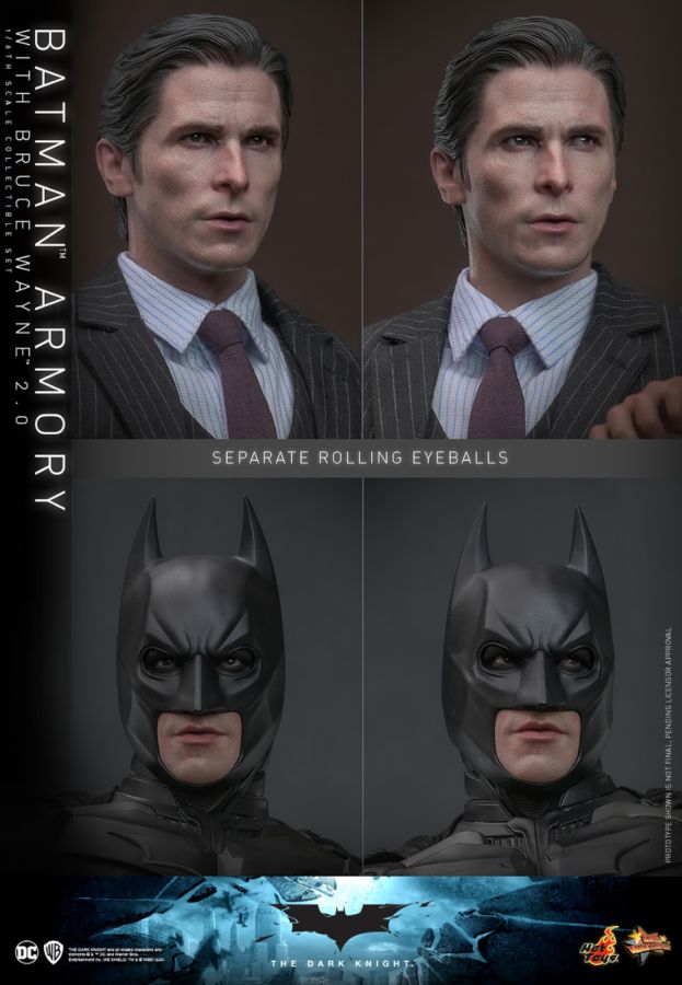 Image Pop Weasel - Image 15 of The Dark Knight - Batman Armory with Bruce Wayne (2.0) 1:6 Scale Collectible Figure Set - Hot Toys - Statue - Image - Pop Weasel