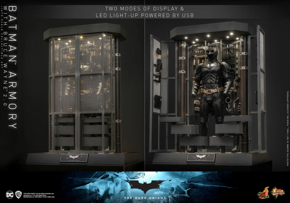 Image Pop Weasel - Image 16 of The Dark Knight - Batman Armory with Bruce Wayne (2.0) 1:6 Scale Collectible Figure Set - Hot Toys - Statue - Image - Pop Weasel