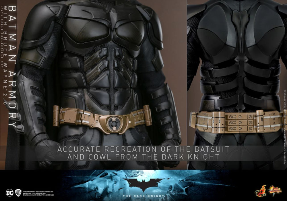 Image Pop Weasel - Image 17 of The Dark Knight - Batman Armory with Bruce Wayne (2.0) 1:6 Scale Collectible Figure Set - Hot Toys - Statue - Image - Pop Weasel