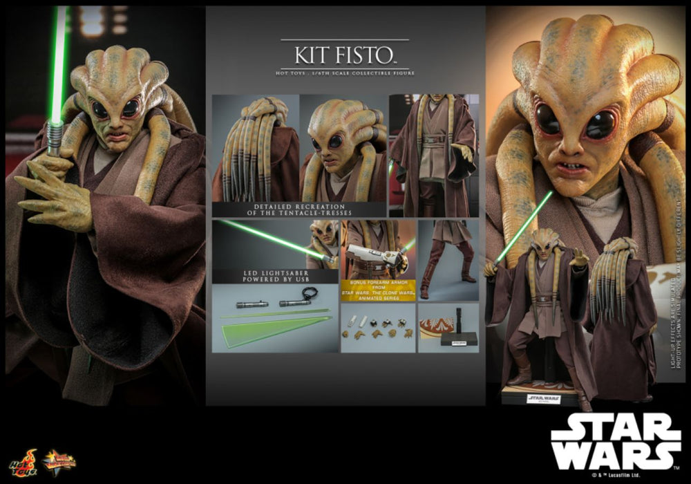 Image Pop Weasel - Image 11 of Star Wars - Kit Fisto 1:6 Figure - Hot Toys - Statue - Image - Pop Weasel