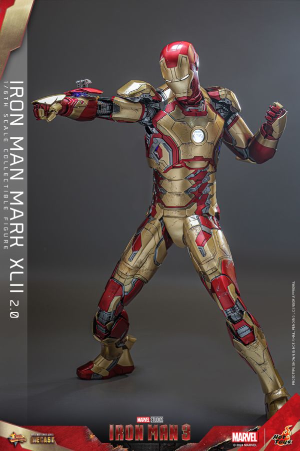 Image Pop Weasel - Image 3 of Iron Man 3 - Iron Man Mk 42 (2.0) 1:6 Scale Collectable Action Figure - Hot Toys - Action Figure - Image - Pop Weasel