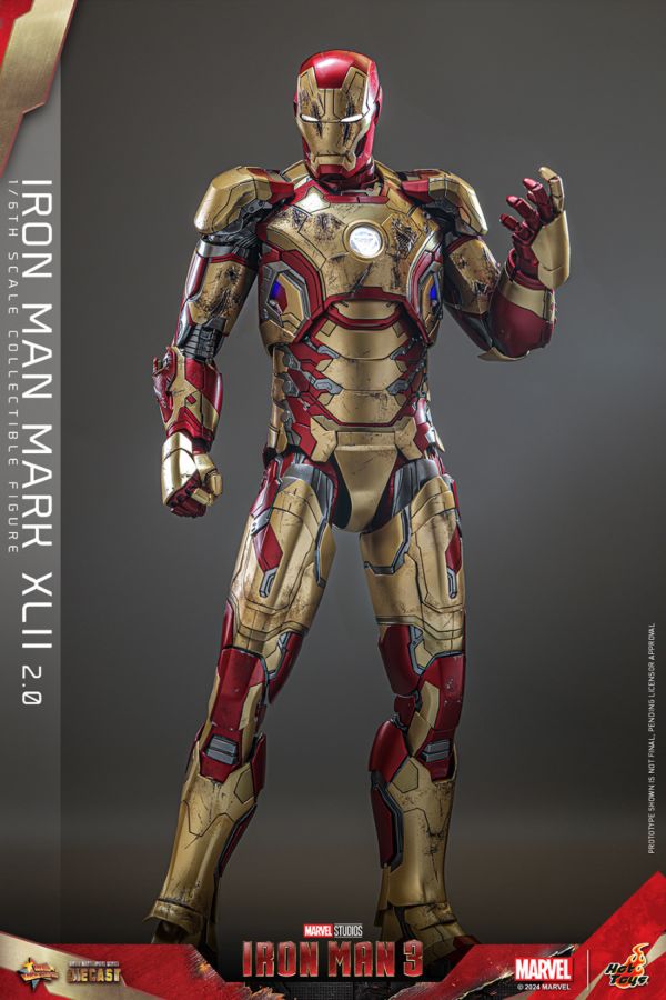 Image Pop Weasel - Image 4 of Iron Man 3 - Iron Man Mk 42 (2.0) 1:6 Scale Collectable Action Figure - Hot Toys - Action Figure - Image - Pop Weasel