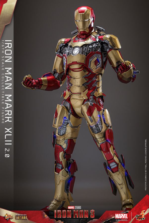 Image Pop Weasel - Image 5 of Iron Man 3 - Iron Man Mk 42 (2.0) 1:6 Scale Collectable Action Figure - Hot Toys - Action Figure - Image - Pop Weasel