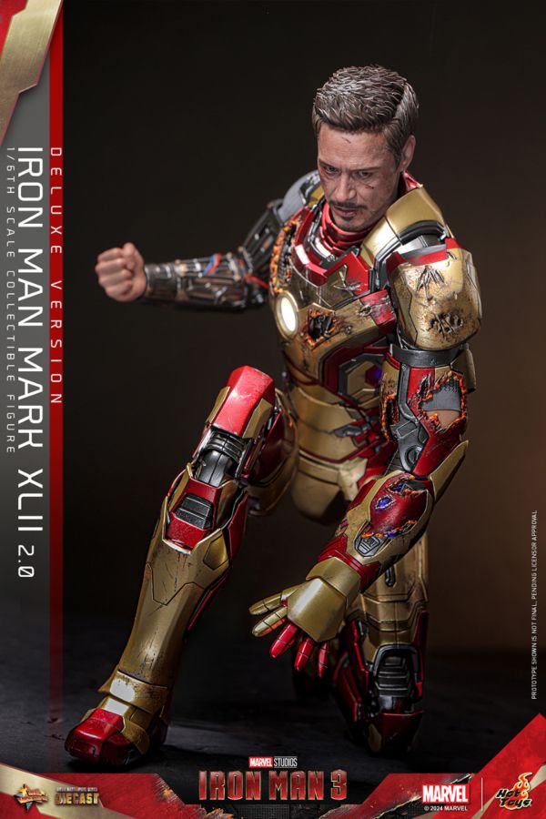 Image Pop Weasel - Image 7 of Iron Man 3 - Iron Man Mk 42 (2.0) Deluxe 1:6 Scale Collectable Action Figure - Hot Toys - Action Figure - Image - Pop Weasel