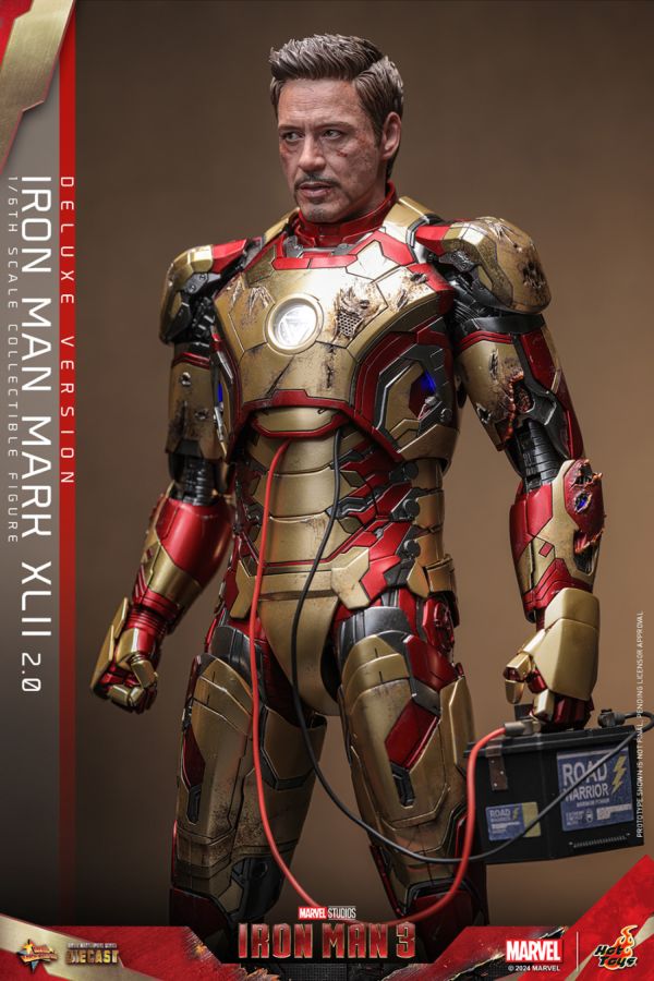 Image Pop Weasel - Image 8 of Iron Man 3 - Iron Man Mk 42 (2.0) Deluxe 1:6 Scale Collectable Action Figure - Hot Toys - Action Figure - Image - Pop Weasel