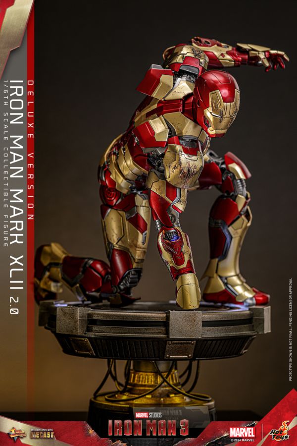 Image Pop Weasel - Image 10 of Iron Man 3 - Iron Man Mk 42 (2.0) Deluxe 1:6 Scale Collectable Action Figure - Hot Toys - Action Figure - Image - Pop Weasel