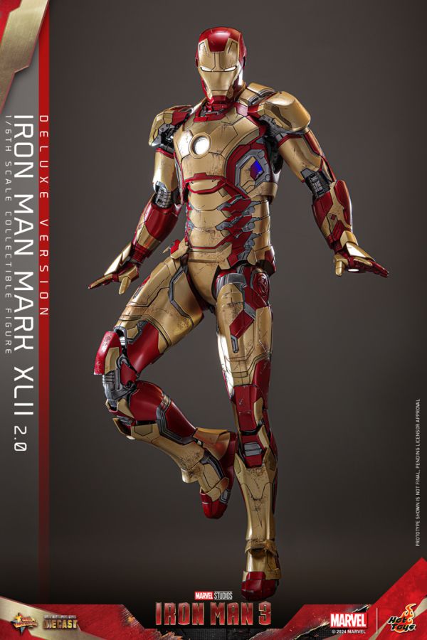 Image Pop Weasel - Image 11 of Iron Man 3 - Iron Man Mk 42 (2.0) Deluxe 1:6 Scale Collectable Action Figure - Hot Toys - Action Figure - Image - Pop Weasel