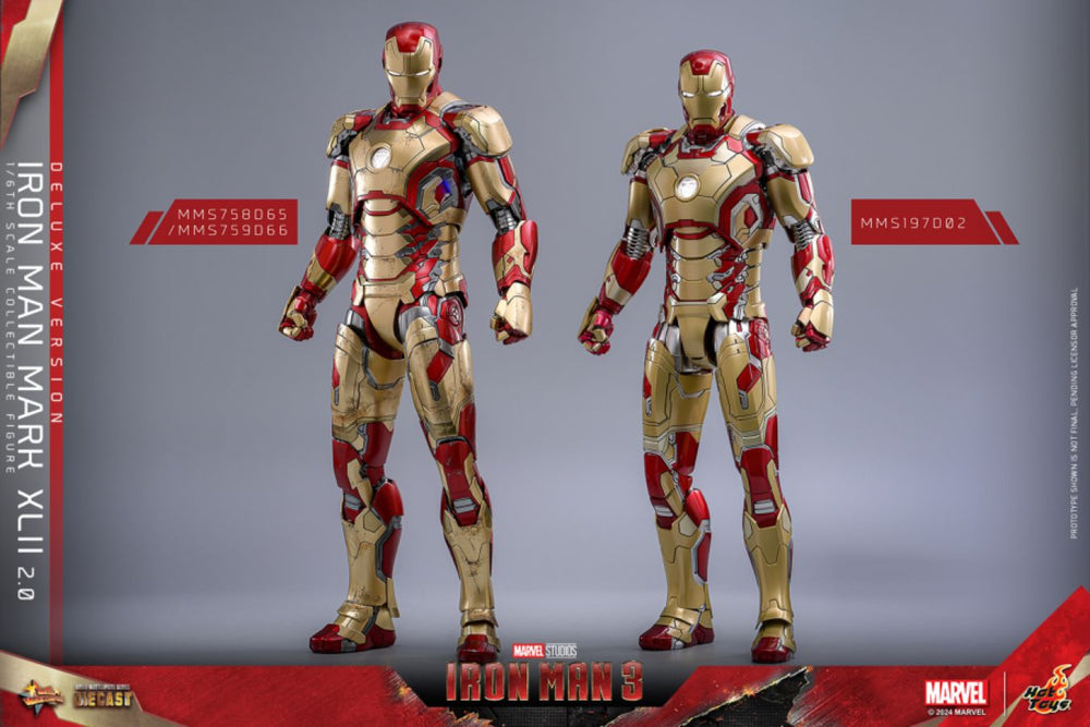 Image Pop Weasel - Image 16 of Iron Man 3 - Iron Man Mk 42 (2.0) Deluxe 1:6 Scale Collectable Action Figure - Hot Toys - Action Figure - Image - Pop Weasel