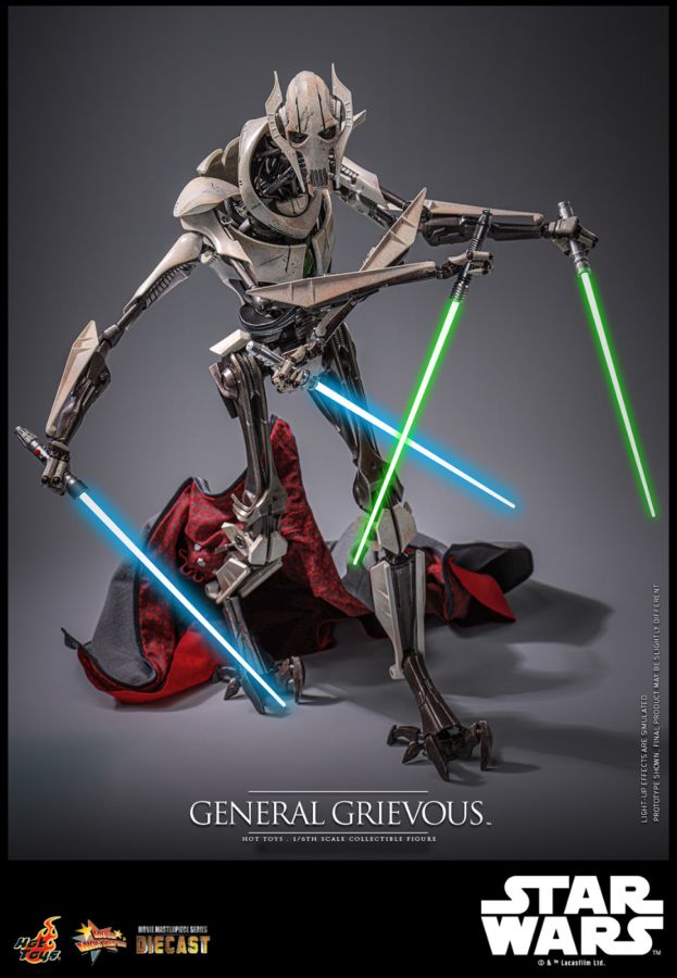 Image Pop Weasel - Image 3 of Star Wars: Revenge of the Sith - General Grievous 1:6 Scale Collectable Action Figure - Hot Toys - Action Figure - Image - Pop Weasel