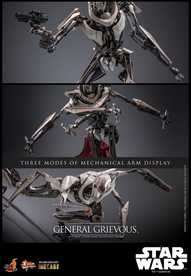 Image Pop Weasel - Image 5 of Star Wars: Revenge of the Sith - General Grievous 1:6 Scale Collectable Action Figure - Hot Toys - Action Figure - Image - Pop Weasel