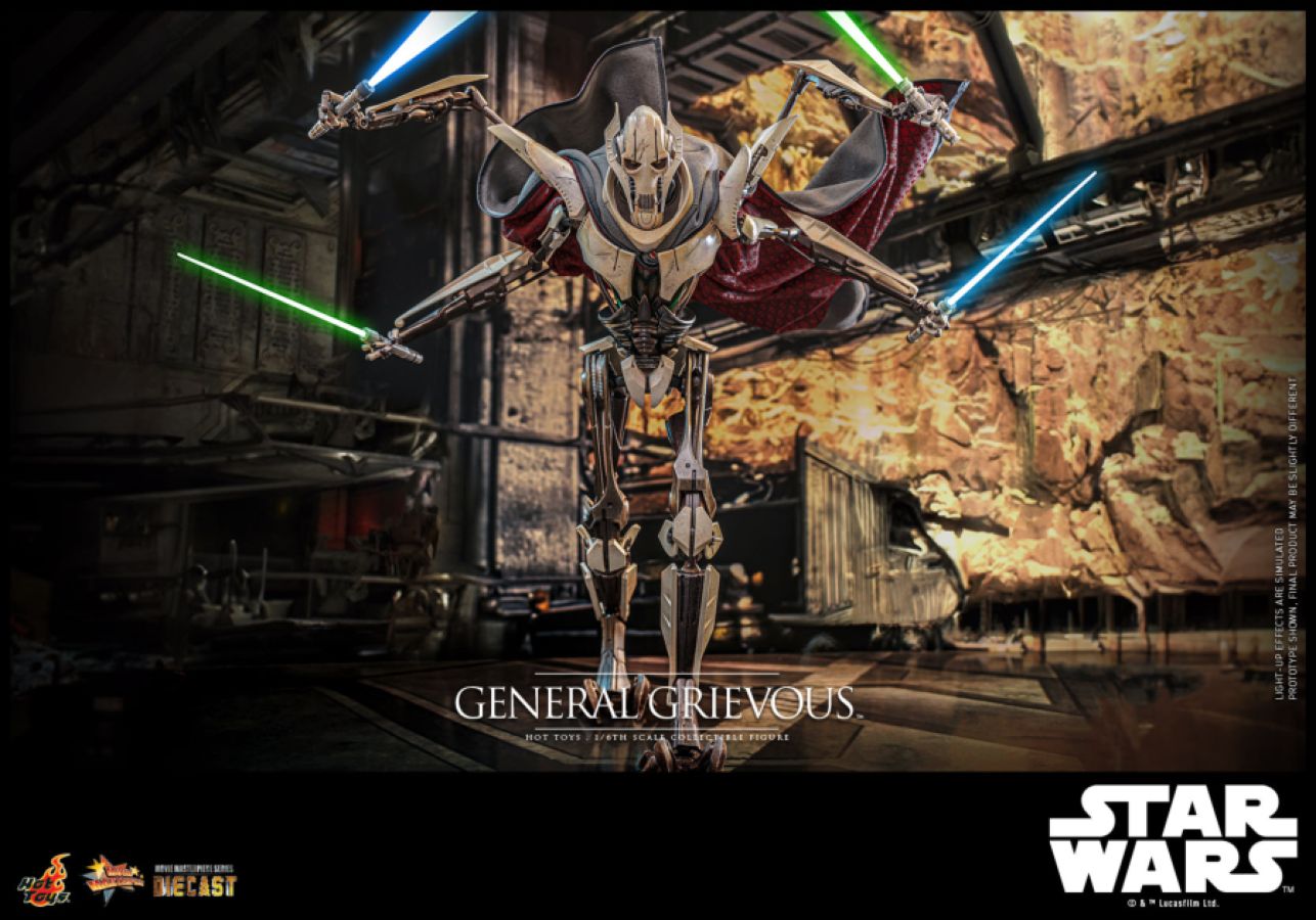 Image Pop Weasel - Image 8 of Star Wars: Revenge of the Sith - General Grievous 1:6 Scale Collectable Action Figure - Hot Toys