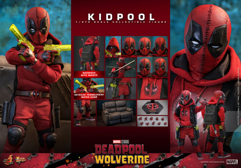 Image Pop Weasel - Image 15 of Deadpool & Wolverine - Kidpool 1:6 Scale Collectable Action Figure - Hot Toys - Action Figure - Image - Pop Weasel