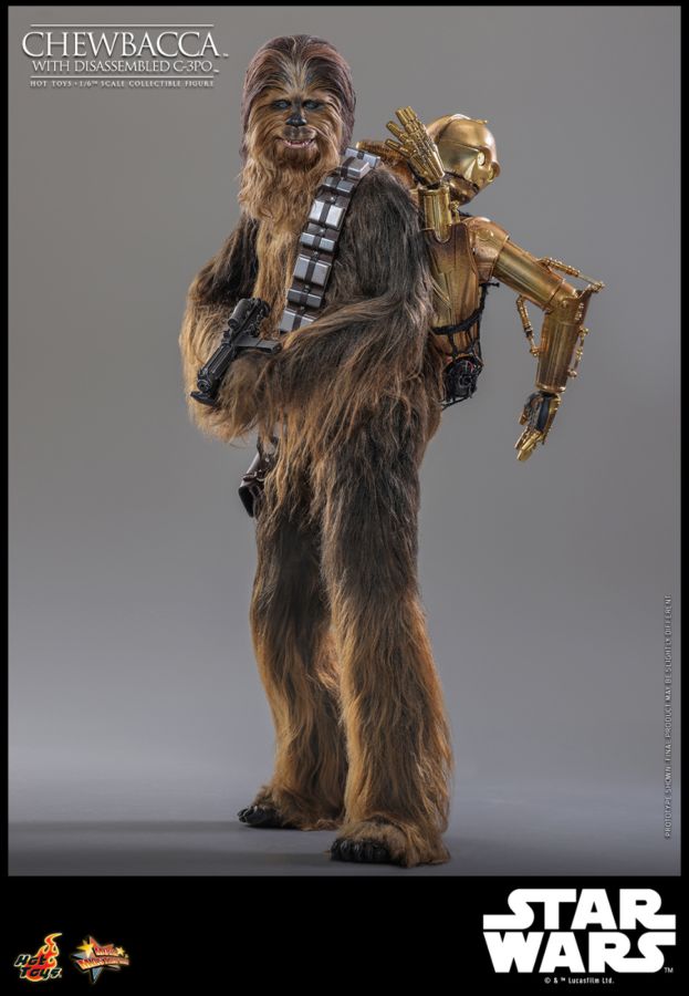 Image Pop Weasel - Image 6 of Star Wars - Chewbacca with Disassembled C-3PO 1:6 Scale Collectable Action Figure - Hot Toys - Action Figure - Image - Pop Weasel