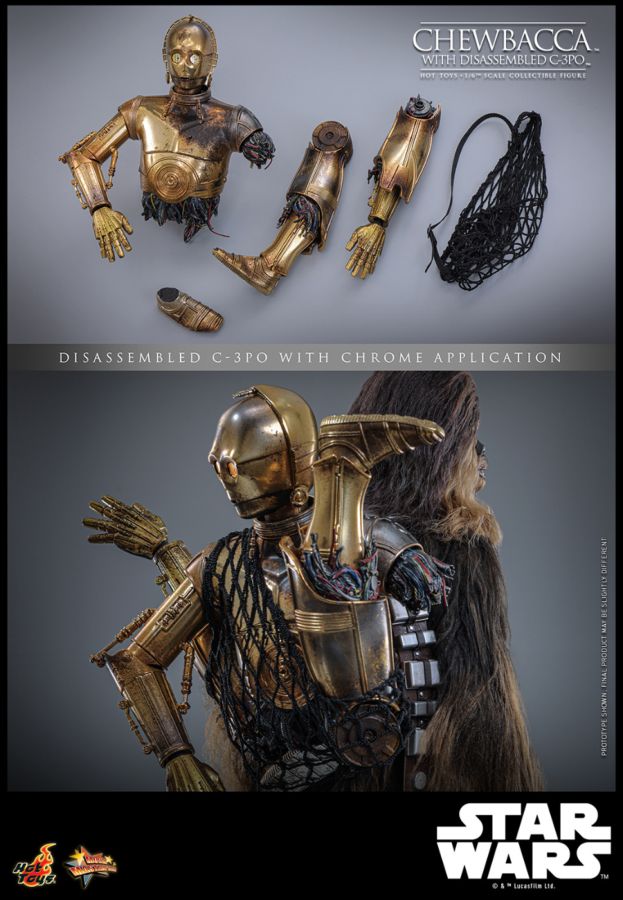 Image Pop Weasel - Image 7 of Star Wars - Chewbacca with Disassembled C-3PO 1:6 Scale Collectable Action Figure - Hot Toys - Action Figure - Image - Pop Weasel