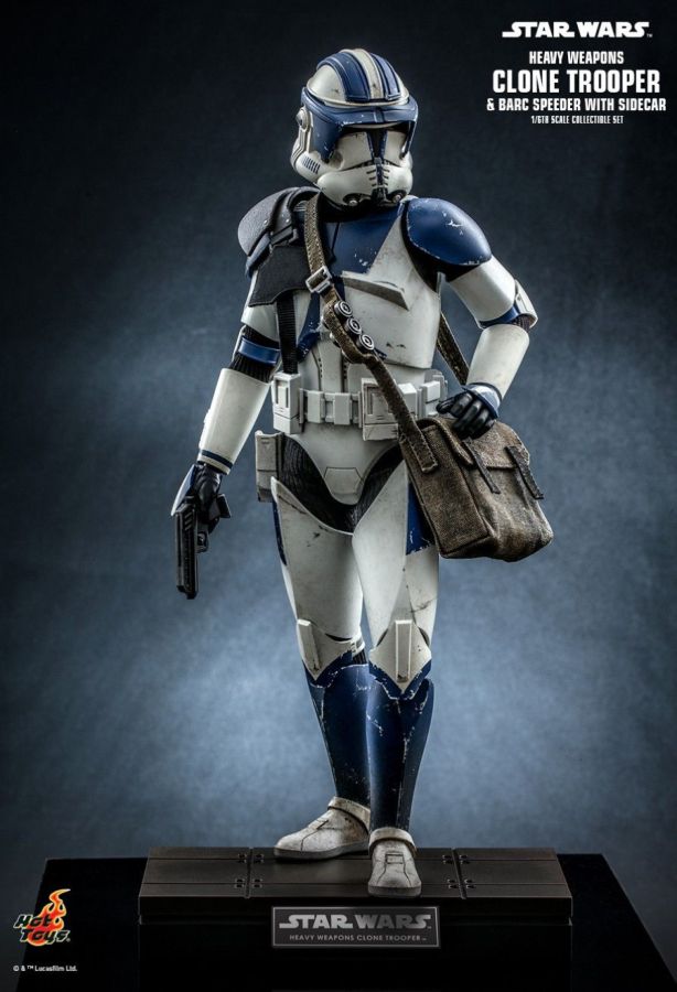 Image Pop Weasel - Image 5 of Star Wars - Heavy Weapon Clone Trooper with BARC Speeder 1:6 Scale Collectable Action Figure - Hot Toys - Statue - Image - Pop Weasel