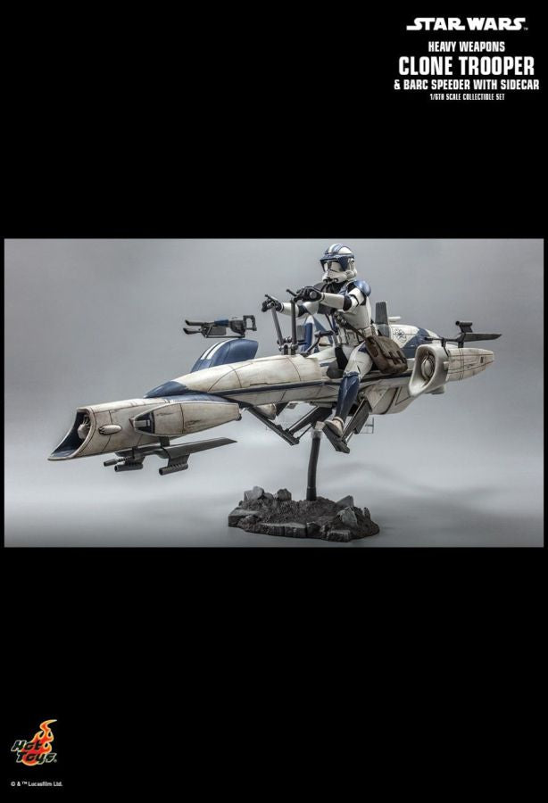 Image Pop Weasel - Image 15 of Star Wars - Heavy Weapon Clone Trooper with BARC Speeder 1:6 Scale Collectable Action Figure - Hot Toys - Statue - Image - Pop Weasel