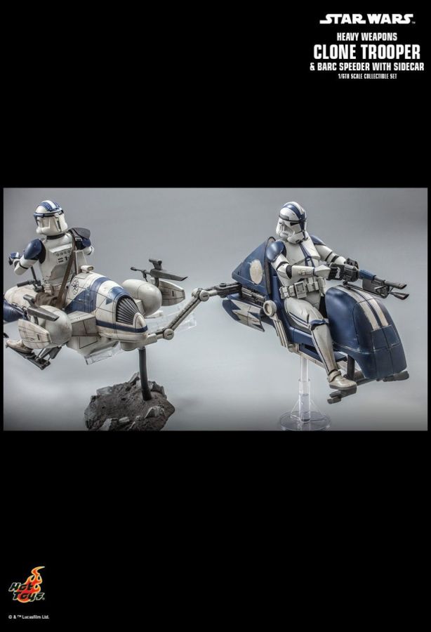 Image Pop Weasel - Image 17 of Star Wars - Heavy Weapon Clone Trooper with BARC Speeder 1:6 Scale Collectable Action Figure - Hot Toys - Statue - Image - Pop Weasel