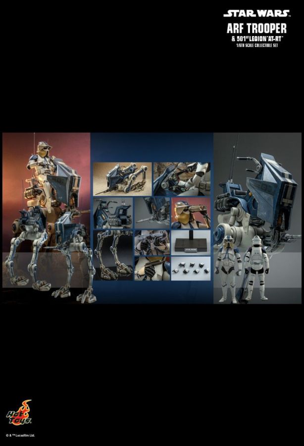 Pop Weasel - Image 13 of Star Wars - ARF Trooper & 501st Legion AT-RT 1:6 Scale Action Figure Set - Hot Toys