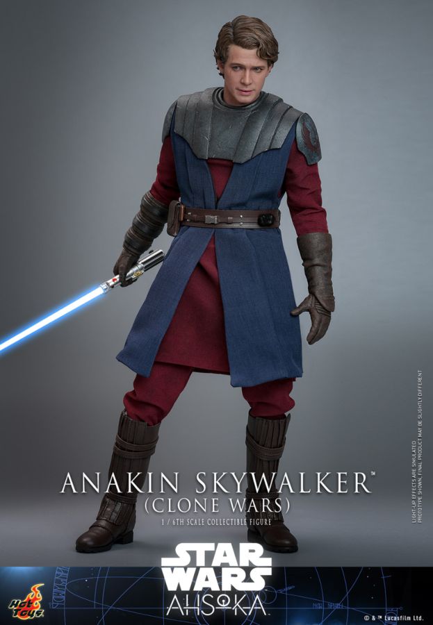 Pop Weasel - Image 2 of Star Wars: Ahsoka - Anakin Skywalker (Clone Wars) 1:6 Scale Collectable Action Figure - Hot Toys - Statue - Image - Pop Weasel