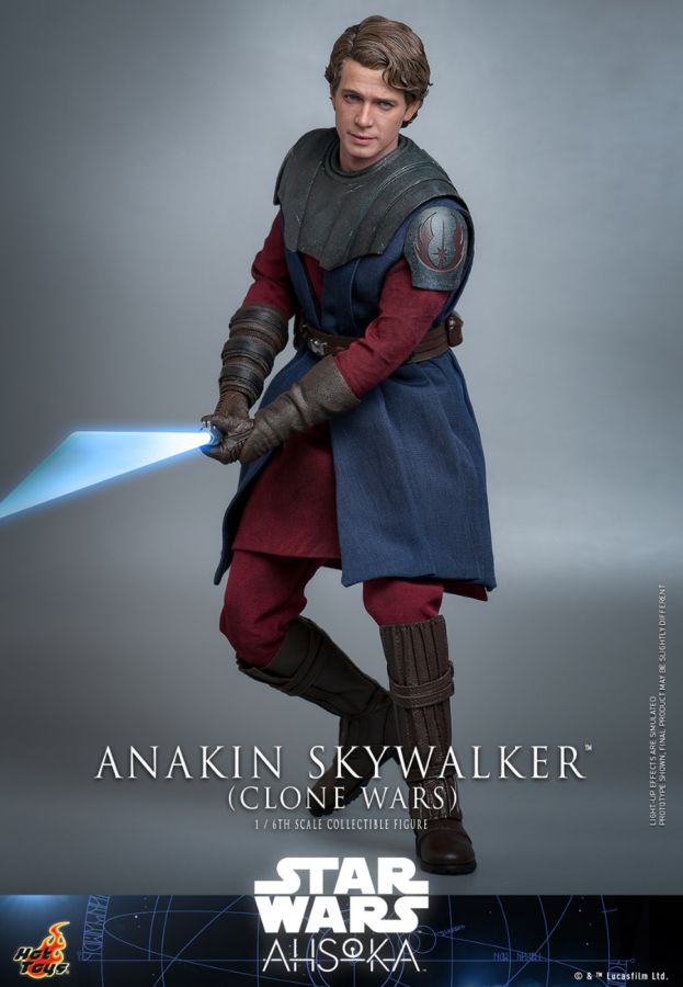 Pop Weasel - Image 3 of Star Wars: Ahsoka - Anakin Skywalker (Clone Wars) 1:6 Scale Collectable Action Figure - Hot Toys - Statue - Image - Pop Weasel