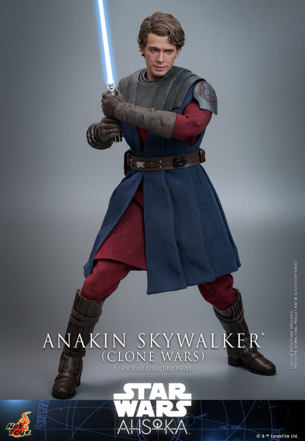 Pop Weasel - Image 4 of Star Wars: Ahsoka - Anakin Skywalker (Clone Wars) 1:6 Scale Collectable Action Figure - Hot Toys - Statue - Image - Pop Weasel