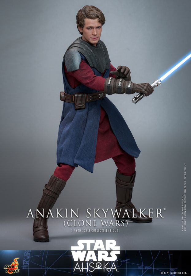 Pop Weasel - Image 5 of Star Wars: Ahsoka - Anakin Skywalker (Clone Wars) 1:6 Scale Collectable Action Figure - Hot Toys - Statue - Image - Pop Weasel