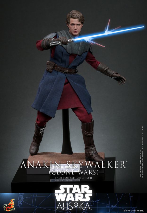 Pop Weasel - Image 10 of Star Wars: Ahsoka - Anakin Skywalker (Clone Wars) 1:6 Scale Collectable Action Figure - Hot Toys