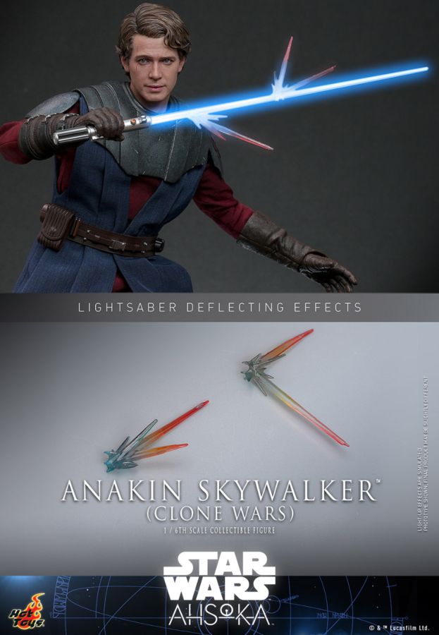 Pop Weasel - Image 11 of Star Wars: Ahsoka - Anakin Skywalker (Clone Wars) 1:6 Scale Collectable Action Figure - Hot Toys