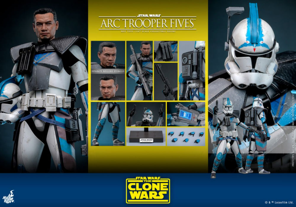 Image Pop Weasel - Image 13 of Star Wars: The Clone Wars - Arc Trooper Fives 1:6 Scale Collectable Action Figure - Hot Toys - Action Figure - Image - Pop Weasel