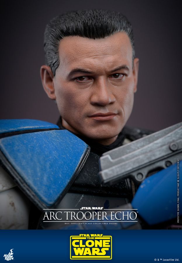 Image Pop Weasel - Image 2 of Star Wars: The Clone Wars - Arc Trooper Echo 1:6 Scale Collectible Action Figure - Hot Toys