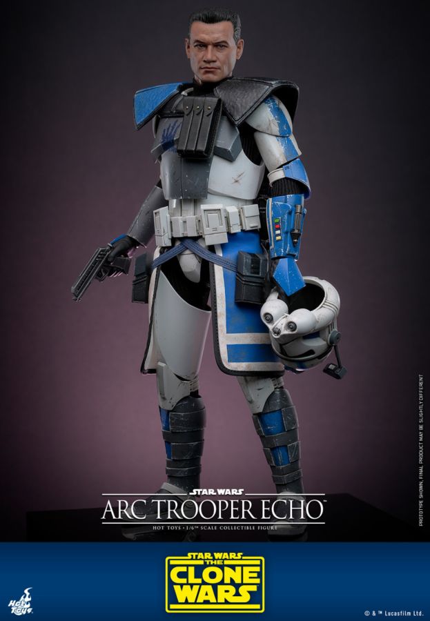 Image Pop Weasel - Image 3 of Star Wars: The Clone Wars - Arc Trooper Echo 1:6 Scale Collectible Action Figure - Hot Toys