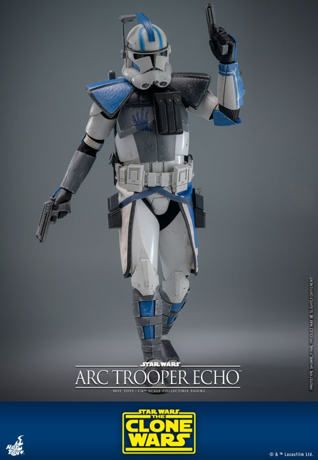 Image Pop Weasel - Image 5 of Star Wars: The Clone Wars - Arc Trooper Echo 1:6 Scale Collectible Action Figure - Hot Toys