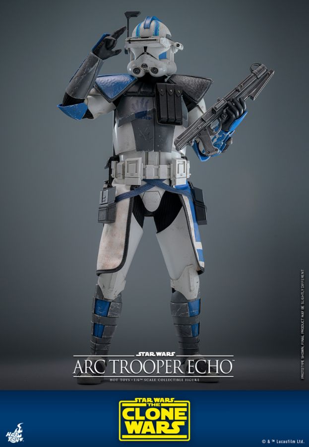 Image Pop Weasel - Image 6 of Star Wars: The Clone Wars - Arc Trooper Echo 1:6 Scale Collectible Action Figure - Hot Toys