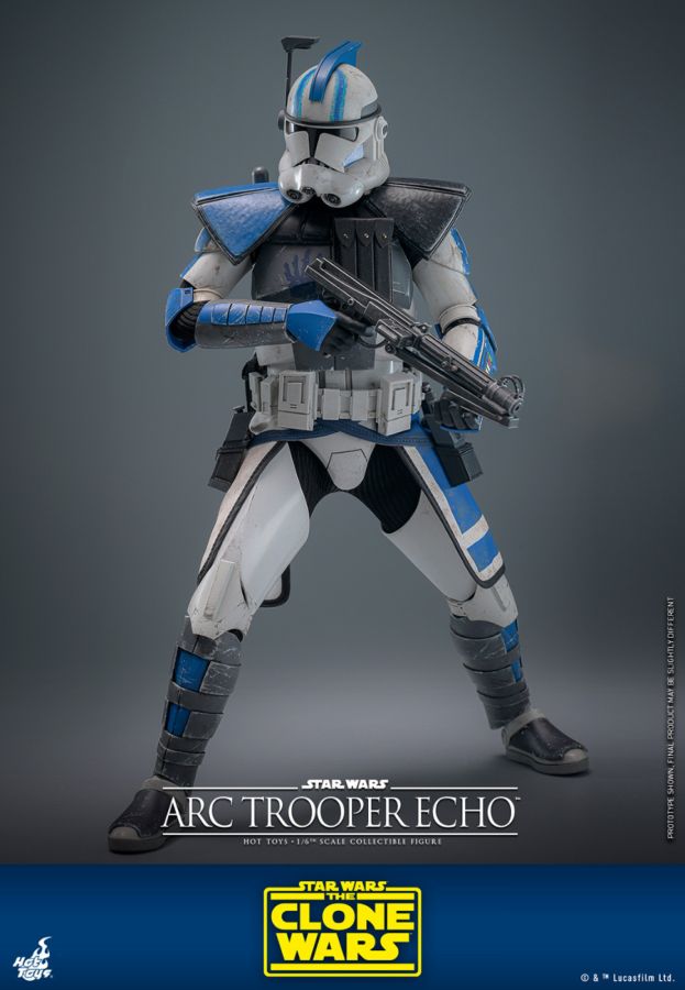 Image Pop Weasel - Image 8 of Star Wars: The Clone Wars - Arc Trooper Echo 1:6 Scale Collectible Action Figure - Hot Toys