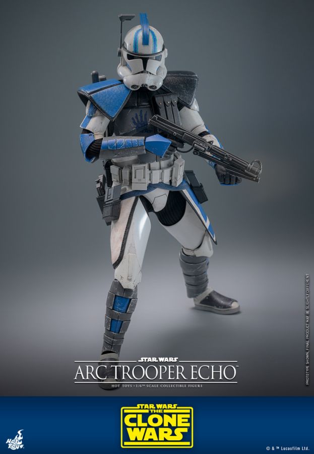 Image Pop Weasel - Image 9 of Star Wars: The Clone Wars - Arc Trooper Echo 1:6 Scale Collectible Action Figure - Hot Toys