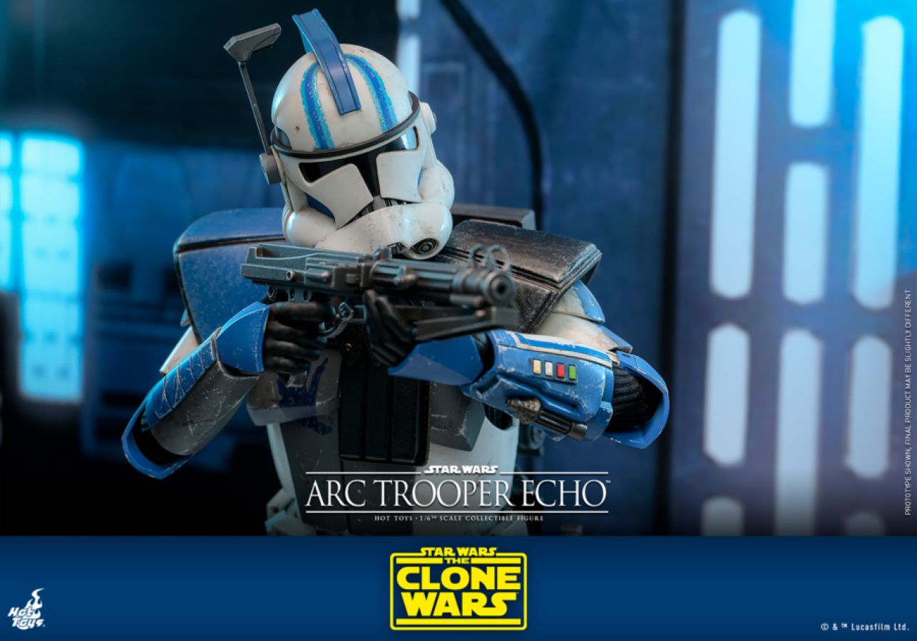 Image Pop Weasel - Image 10 of Star Wars: The Clone Wars - Arc Trooper Echo 1:6 Scale Collectible Action Figure - Hot Toys