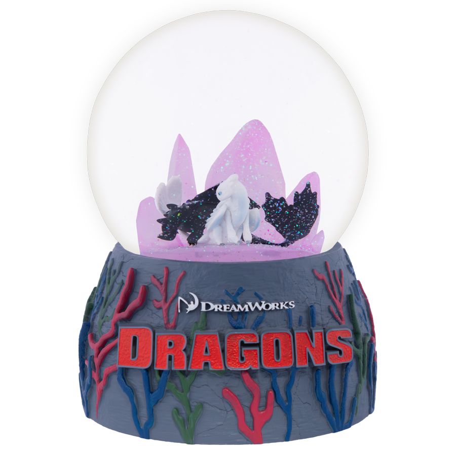 Image Pop Weasel - Image 2 of How to Train your Dragon - Toothless & Light Fury Light-up Snowglobe - Ikon Collectables - Homewares - Image - Pop Weasel