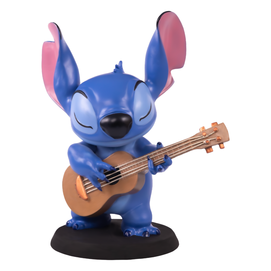 Lilo and Stitch - Stich with Guitar Resin Statue - Ikon Collectables - Statue - Image - Pop Weasel