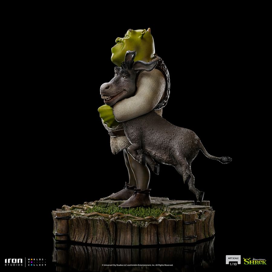 Image Pop Weasel - Image 4 of Shrek - Shrek, Donkey & Gingerbread Man Deluxe 1:10 Scale Statue - Iron Studios - Statue - Image - Pop Weasel