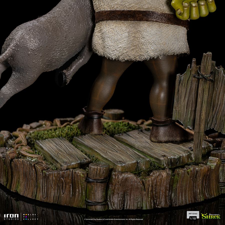 Image Pop Weasel - Image 8 of Shrek - Shrek, Donkey & Gingerbread Man Deluxe 1:10 Scale Statue - Iron Studios - Statue - Image - Pop Weasel