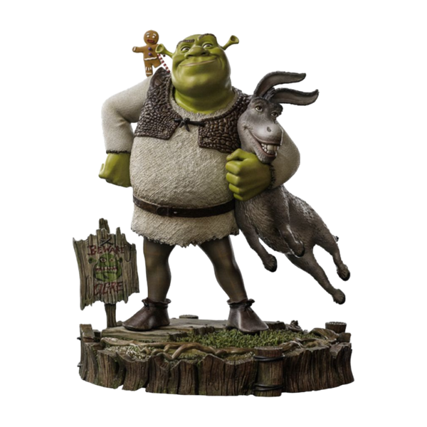 Shrek - Shrek, Donkey & Gingerbread Man Deluxe 1:10 Scale Statue - Iron Studios
