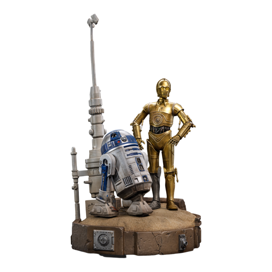 Pop Weasel Image of Star Wars - C-3PO & R2-D2 Deluxe 1:10 Scale Statue - Iron Studios - Statue - Image - Pop Weasel