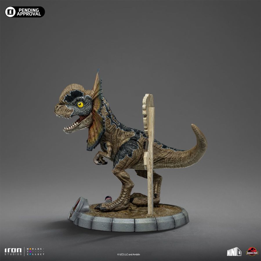 Pop Weasel - Image 5 of Jurassic Park - Dilophosaurus MiniCo Vinyl - Iron Studios - Statue - Image - Pop Weasel