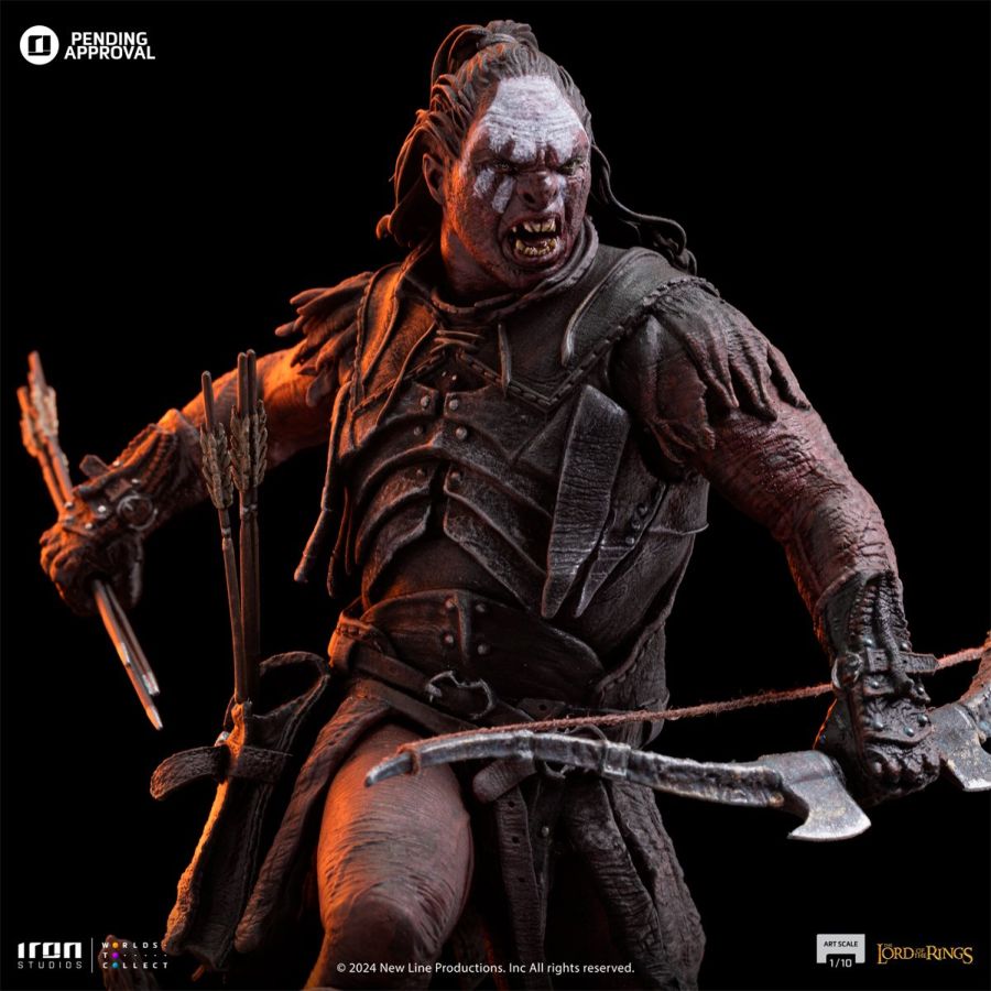 Pop Weasel - Image 4 of Lord of the Rings - Lurtz, Uruk-Hai Leader 1:10 Scale Statue - Iron Studios - Statue - Image - Pop Weasel