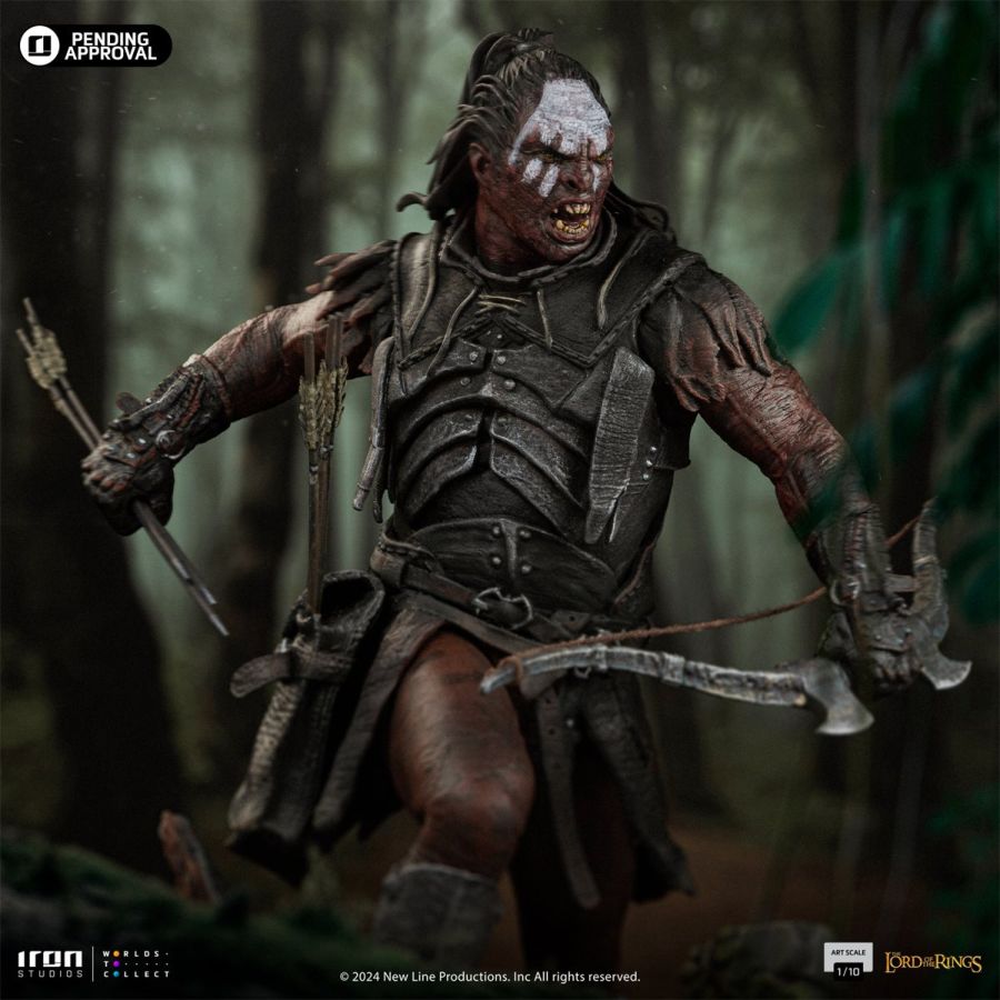 Pop Weasel - Image 8 of Lord of the Rings - Lurtz, Uruk-Hai Leader 1:10 Scale Statue - Iron Studios - Statue - Image - Pop Weasel