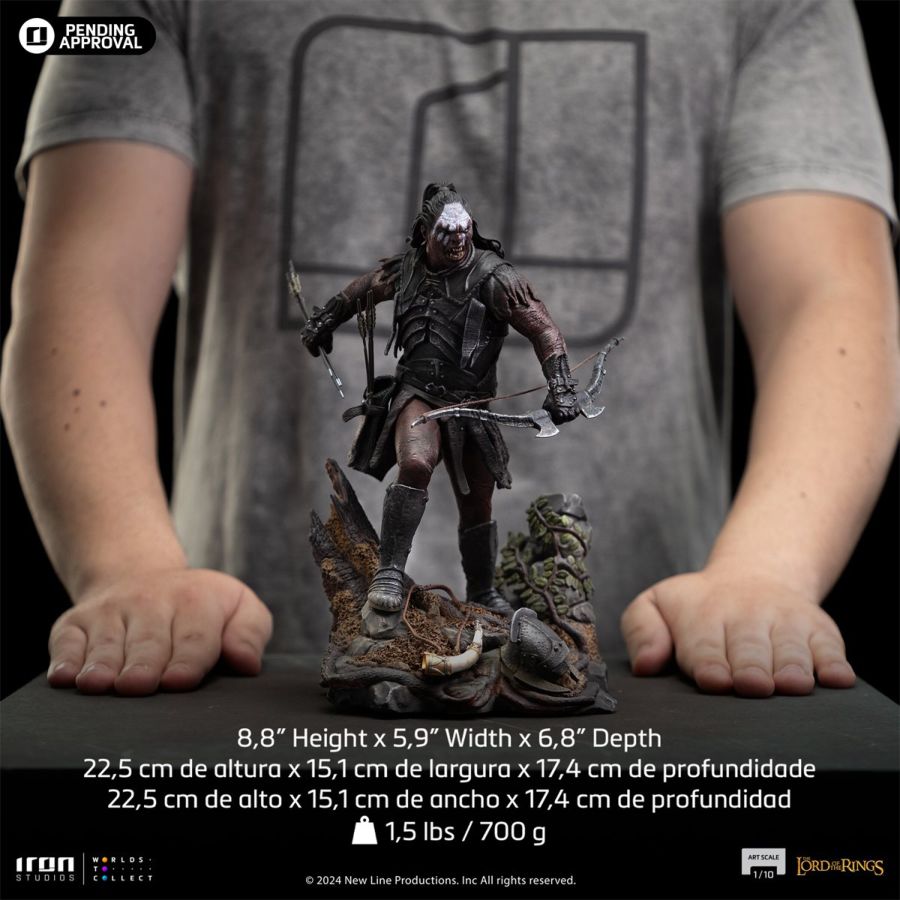 Pop Weasel - Image 9 of Lord of the Rings - Lurtz, Uruk-Hai Leader 1:10 Scale Statue - Iron Studios