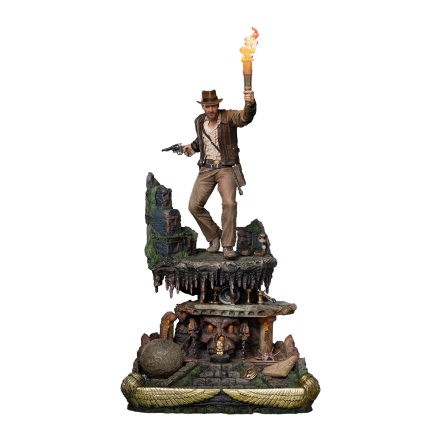 Pop Weasel Image of Indiana Jones - Indiana Jones Deluxe 1:10 Scale Statue - Iron Studios - Statue - Image - Pop Weasel