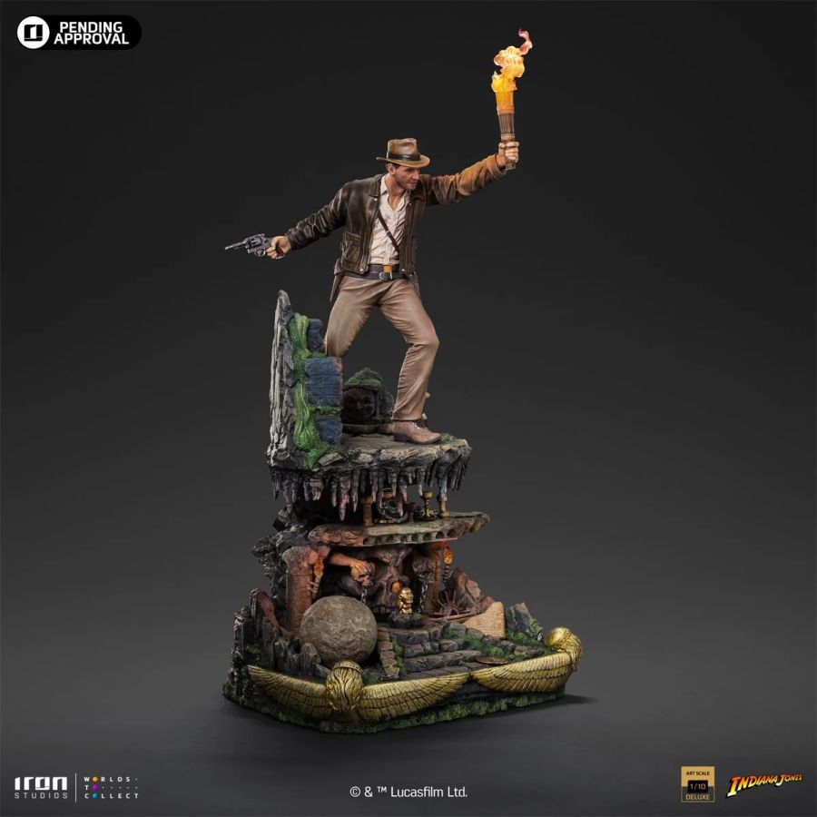 Pop Weasel - Image 2 of Indiana Jones - Indiana Jones Deluxe 1:10 Scale Statue - Iron Studios - Statue - Image - Pop Weasel