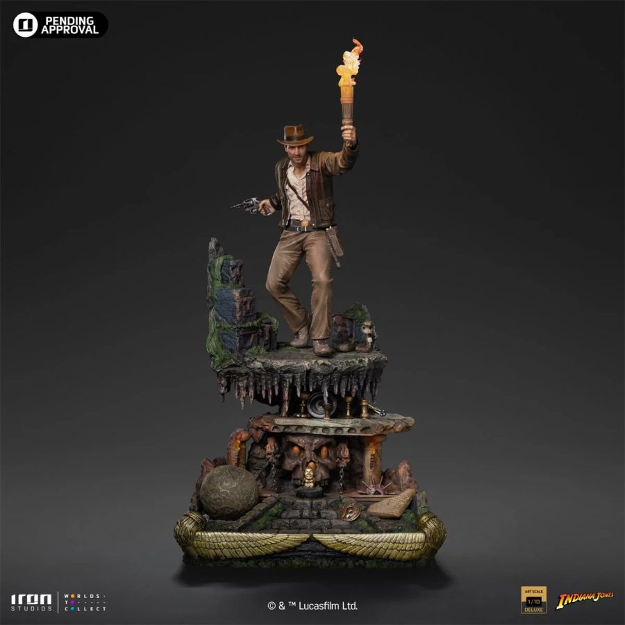 Pop Weasel - Image 5 of Indiana Jones - Indiana Jones Deluxe 1:10 Scale Statue - Iron Studios - Statue - Image - Pop Weasel